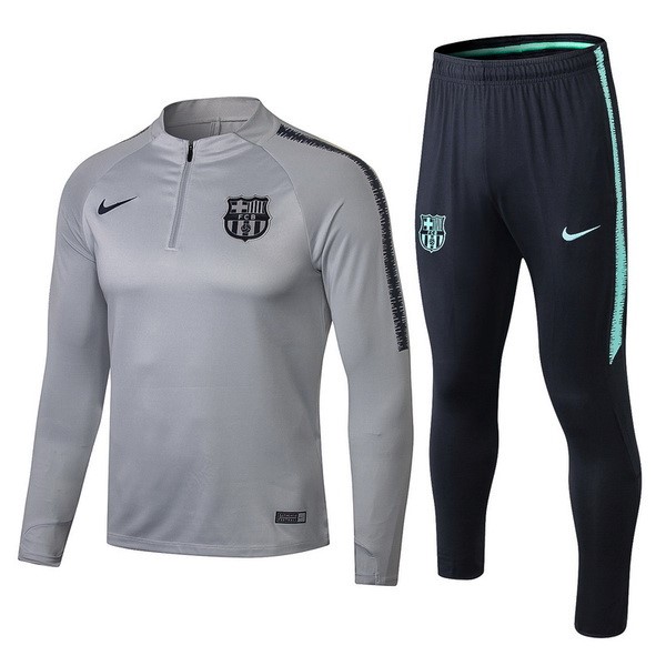 Survetement Football Barcelone 2018-19 Gris Bleu